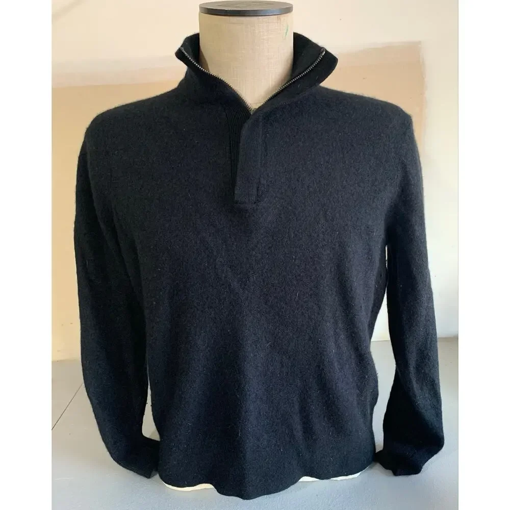 Todd Snyder Mens XL cashmere knit blend  1/4 zip pullover sweater.